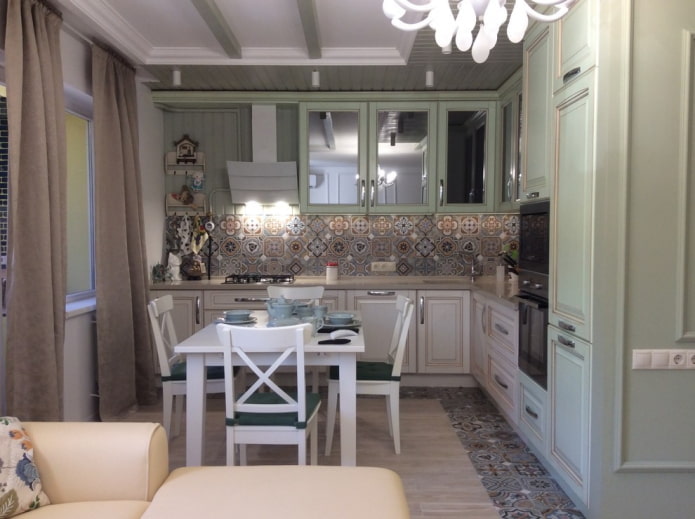 interior de cozinha em estilo provençal