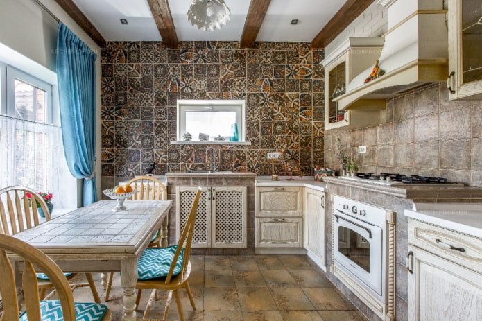 decoração de cozinha em estilo provençal