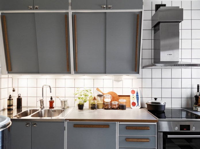 móveis para uma cozinha retrô