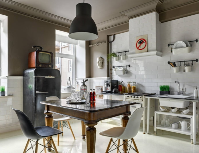 design de cozinha sem conjunto