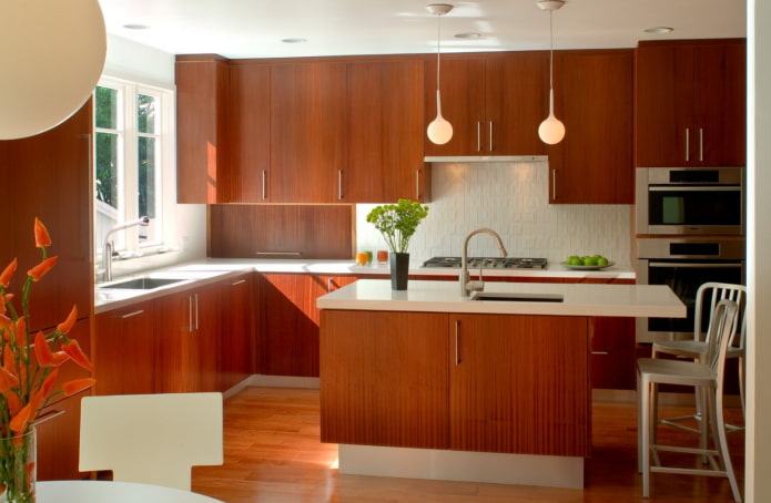 cozinha em estilo retrô americano