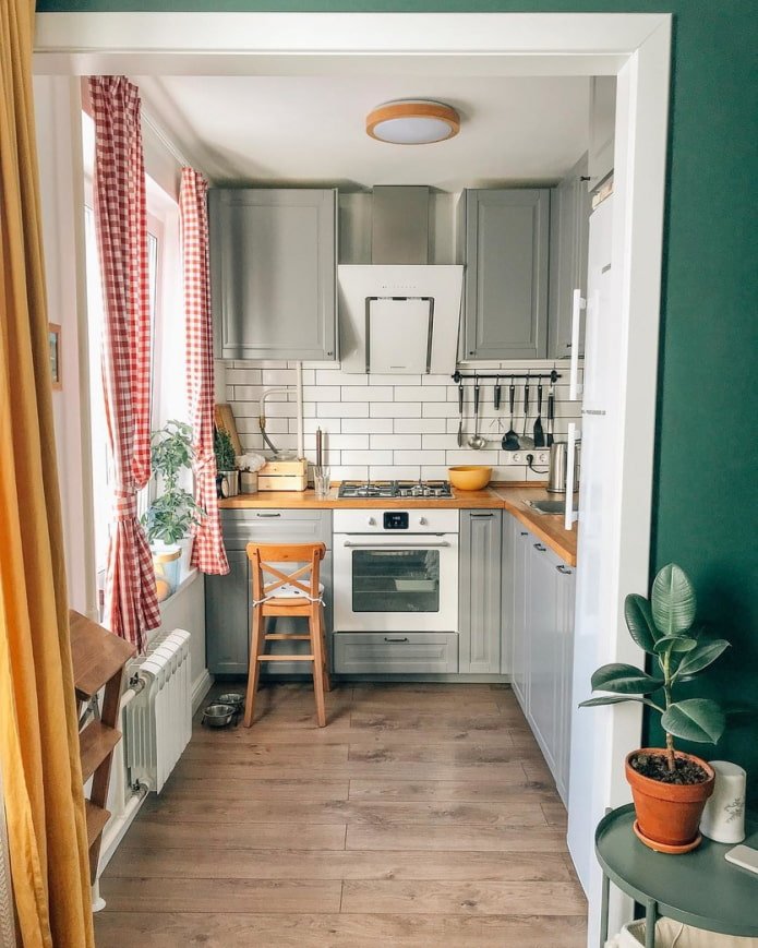 cozinha cinza em estilo escandinavo