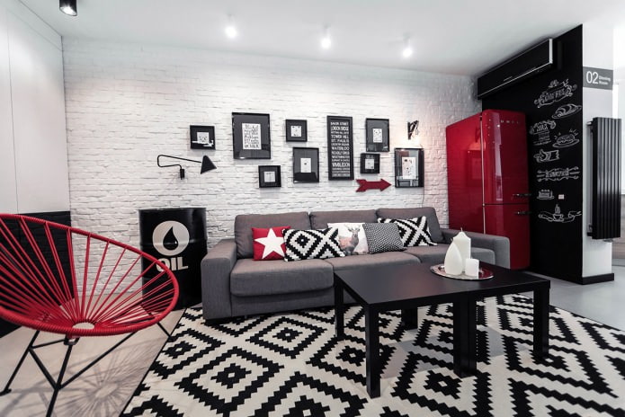Cozinha conjugada com sala de estar