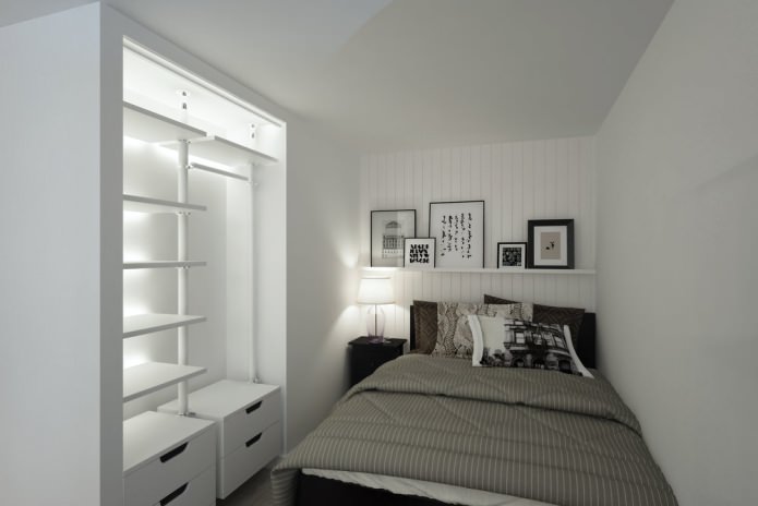 quarto em um estúdio de 33 m².