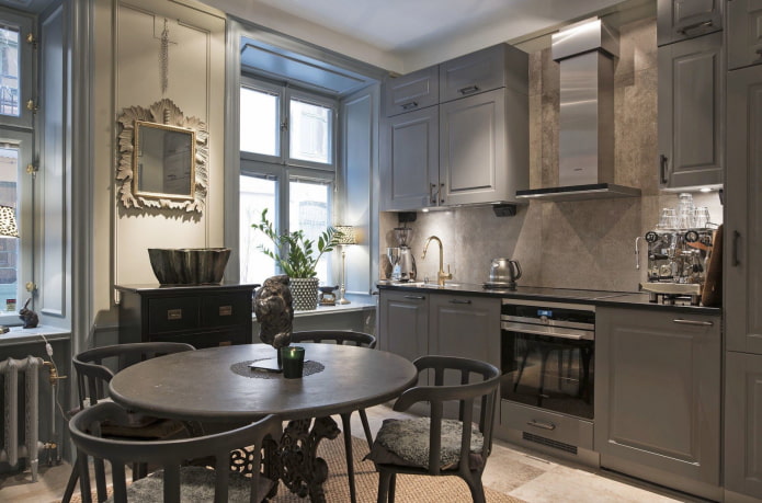 projeto de cozinha no interior de um apartamento de 70 metros quadrados