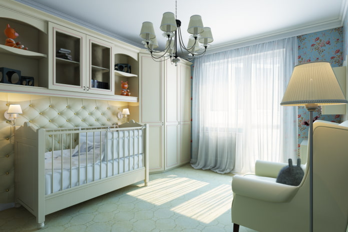 design de quarto infantil no interior de um apartamento de 70 metros quadrados