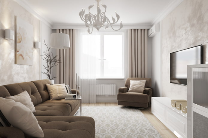 design de interiores de um apartamento de 70 metros quadrados