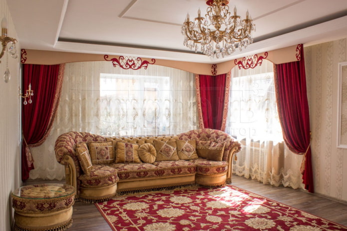 decoração vazada do lambrequim