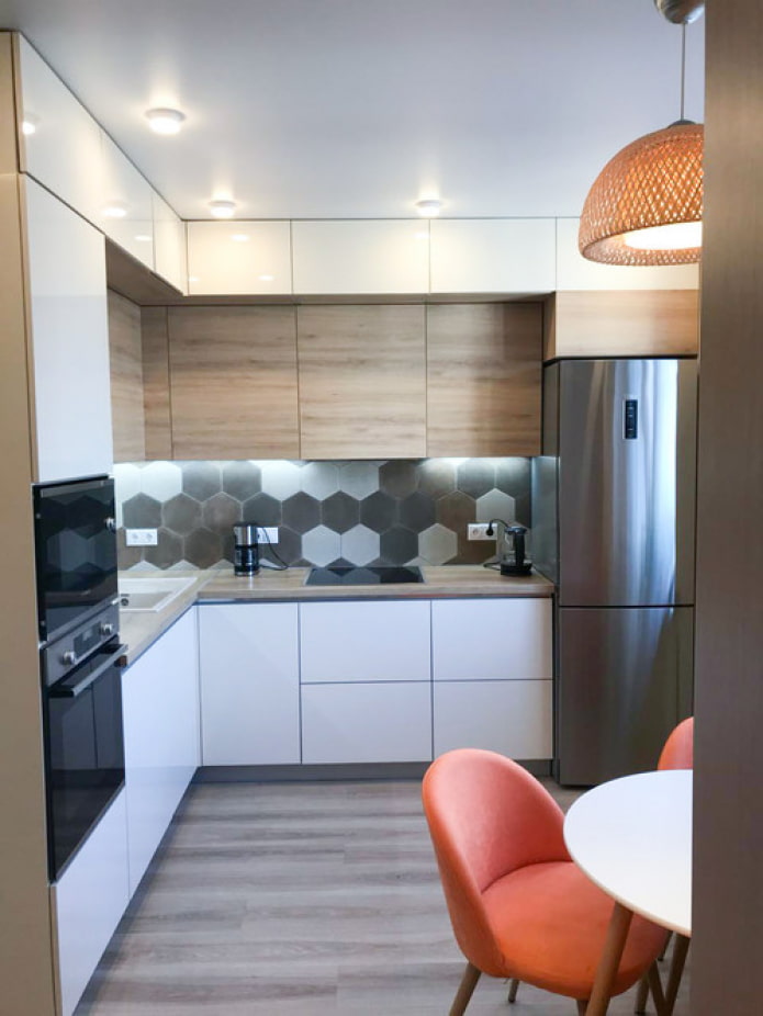 laminado no chão da cozinha