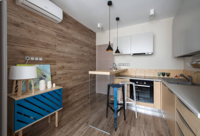 laminado na parede e no piso