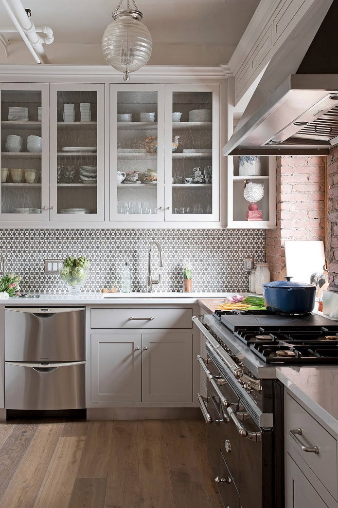 laminado para uma cozinha escandinava
