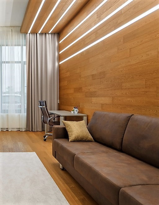 iluminação linear do laminado