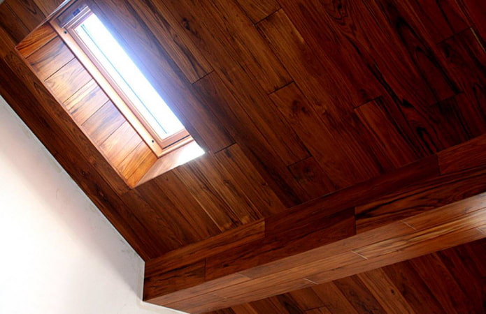 viga coberta com laminado