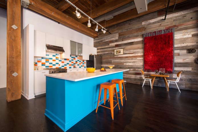 interior de cozinha loft 