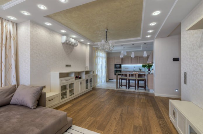 Interior com laminado marrom