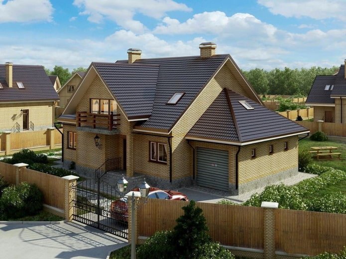 casa residencial em um pequeno terreno