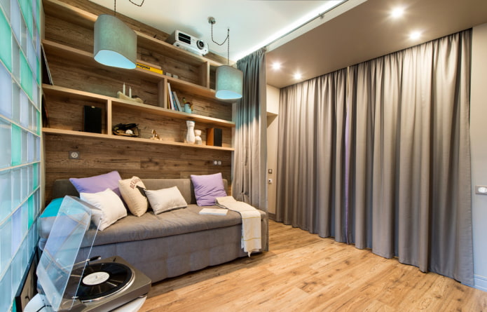 linóleo com laminado de imitação no interior