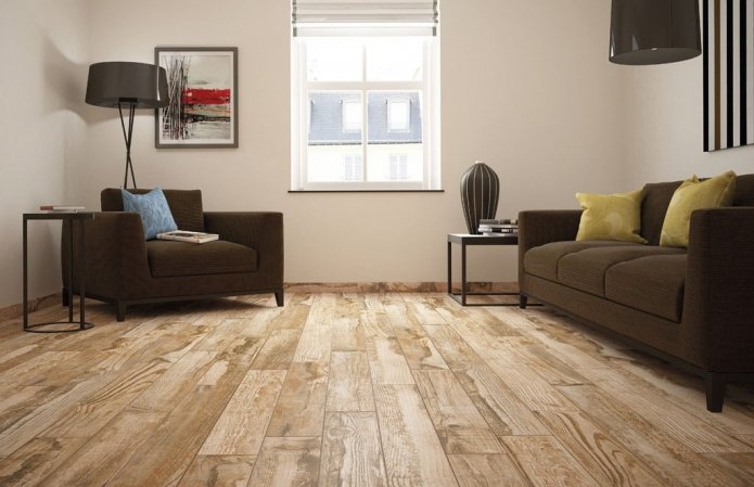 Linóleo sob o laminado