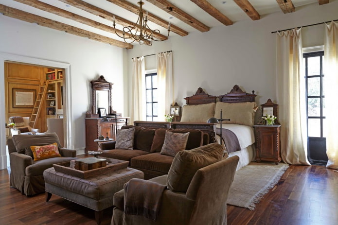 cortinas de linho em estilo clássico