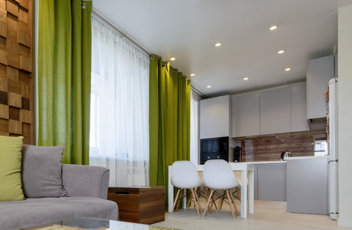 cortinas de linho em estilo ecológico