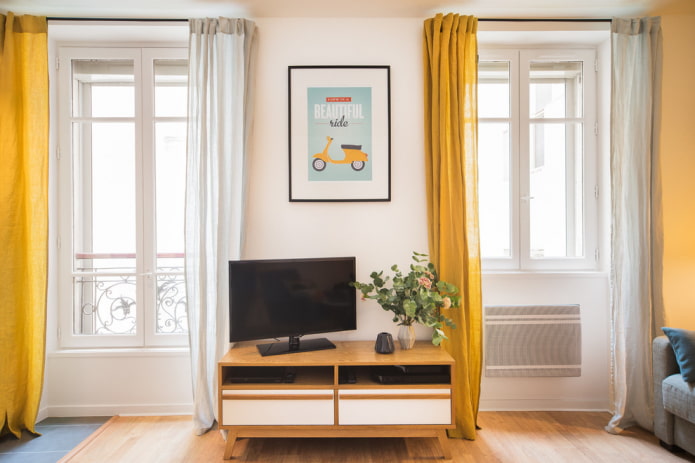 cortinas bicolores