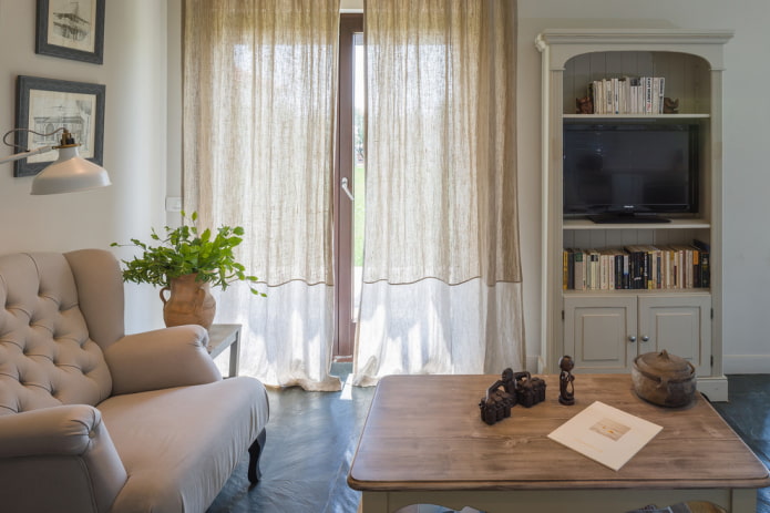 cortinas de linho