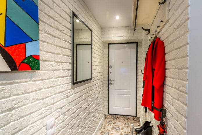 interior do corredor em estilo loft