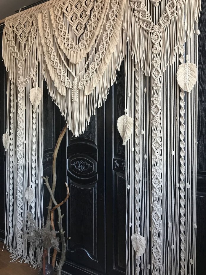 cortinas de macramê