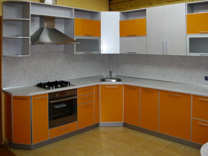Fachadas de cozinha de plástico