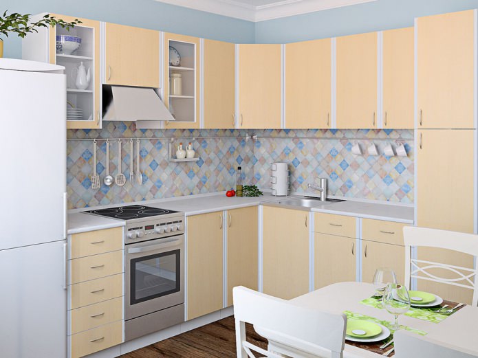 Conjunto de fachadas laminadas para cozinha