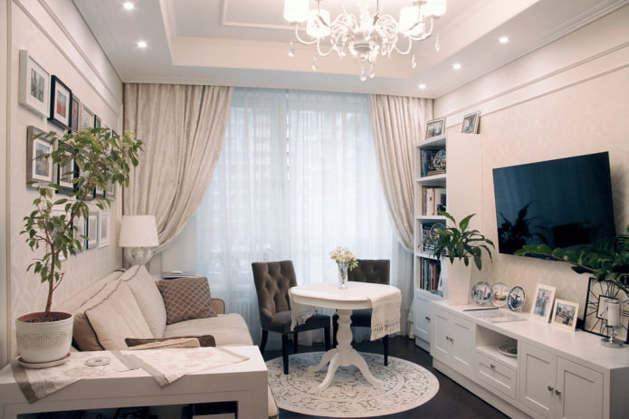 sala de estar em estilo clássico