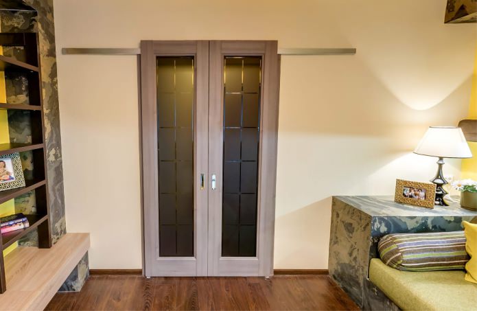porta interna deslizante no interior