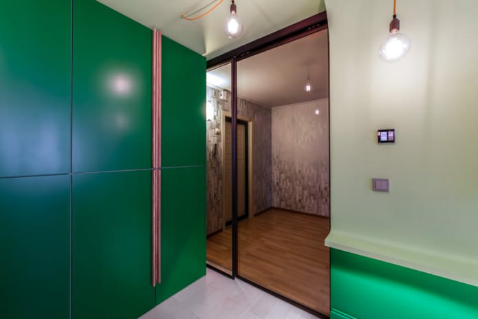 porta interna de vidro no interior