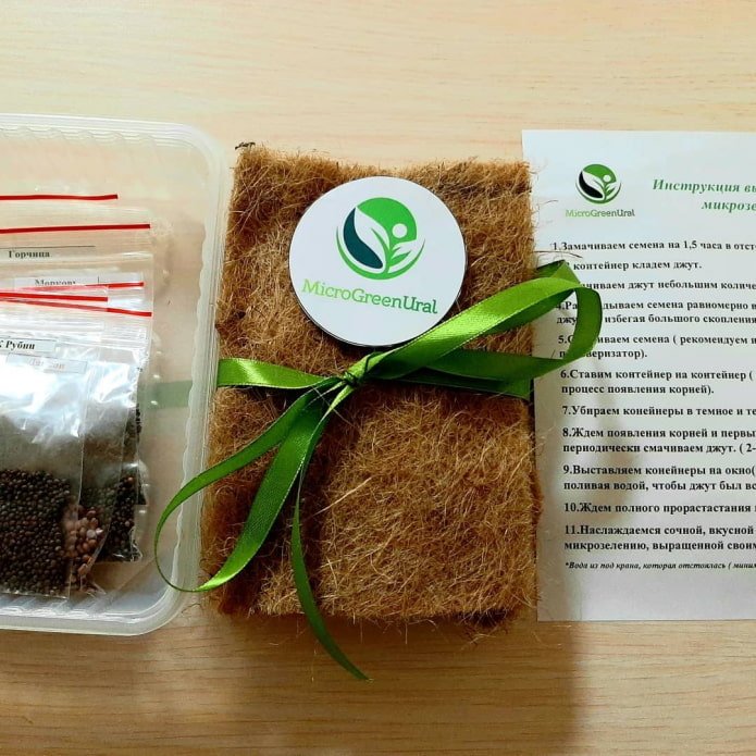 esteiras de microgreens