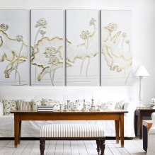 Pinturas modulares no interior: 50 fotos e ideias modernas-1