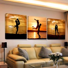 Pinturas modulares no interior: 50 fotos e ideias modernas ideias-2