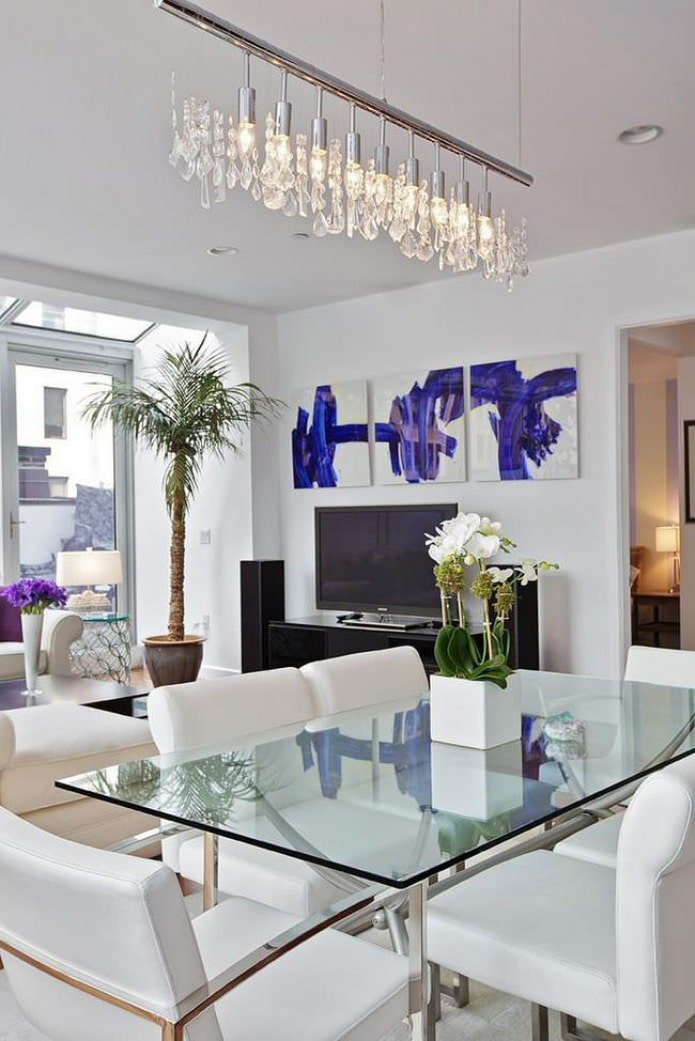pintura modular moderna no interior