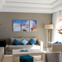 Pinturas modulares no interior: 50 fotos e ideias modernas-4