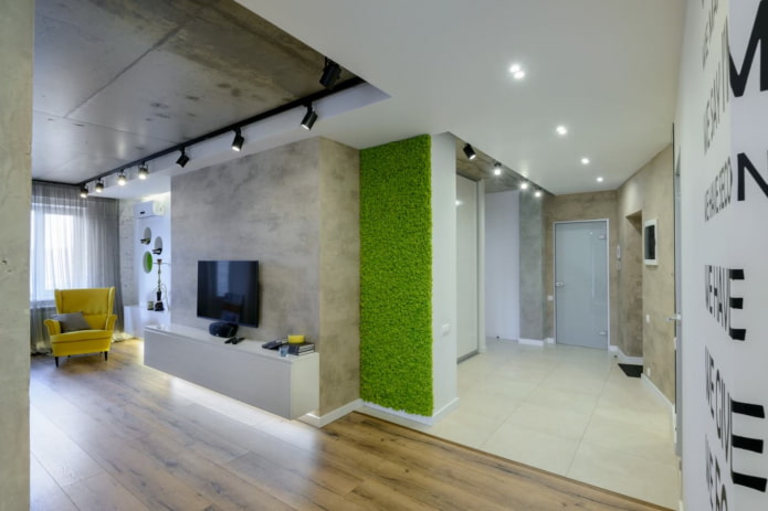 design de apartamento em plano aberto