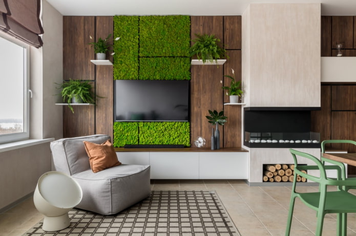 decoração de parede com TV
