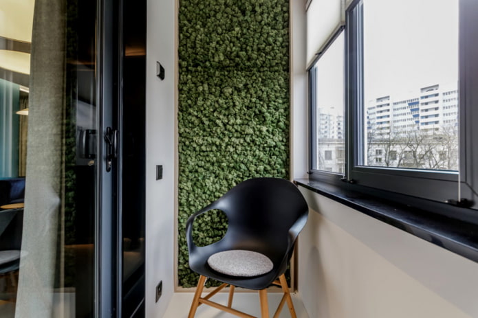 decoração de parede na varanda
