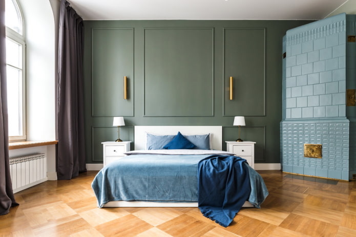 moldagens de parede no interior em estilo moderno