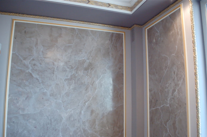gesso veneziano com efeito mármore