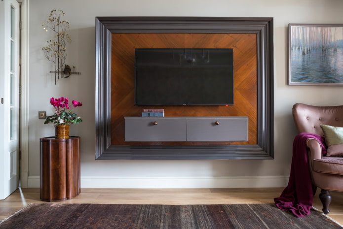 como decorar uma TV na parede