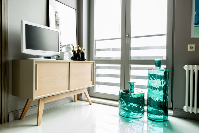 vaso transparente turquesa