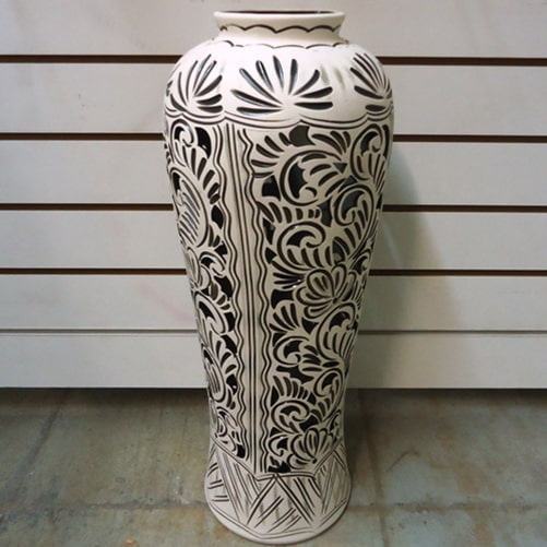 vaso esculpido