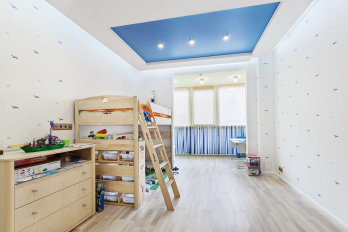 teto em um quarto infantil