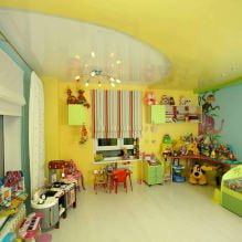 Teto falso no quarto das crianças: 60 melhores fotos e ideias-11
