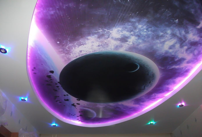 teto com imagem espacial