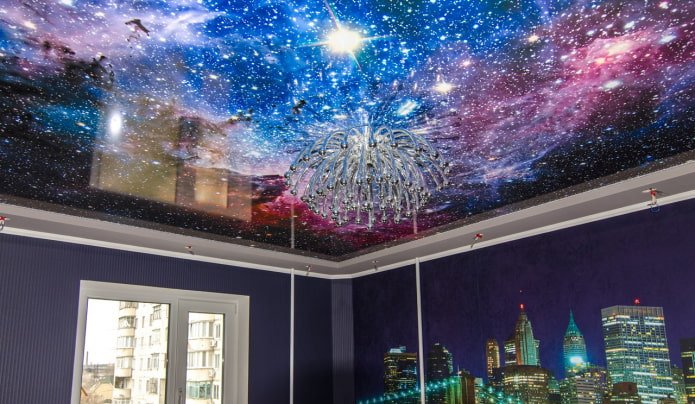 teto com imagem espacial